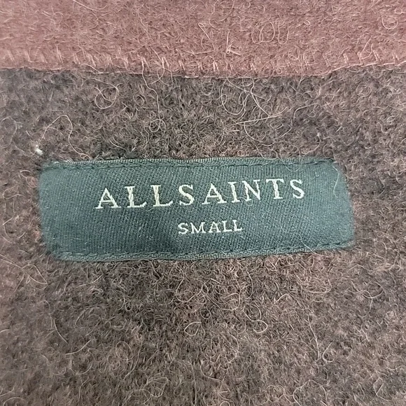 ALLSAINTS MENS BANCAT PAISLEY ALPACA WOOL CARDIGAN - Picture 16 of 16